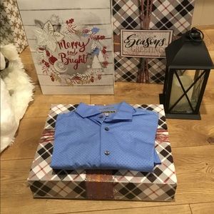 Express blue shirt great condition. Perfect for this holidays